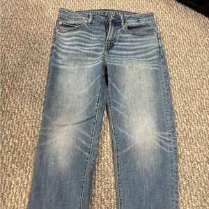 American Eagle Outfitters Men's Light Blue Straight Jeans